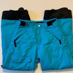 Kids Blue and Black Snow Pants Iceburg brand size 12/14